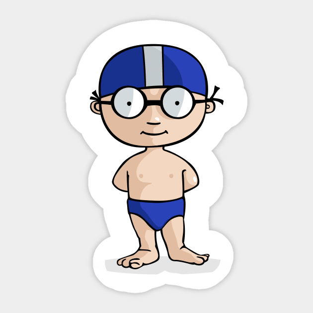 Swimmer Sticker by JORDYGRAPH